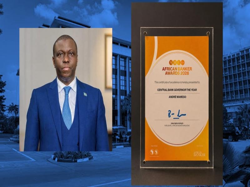 André Wameso distingué aux African Banker Awards 2026 pour les réformes engagées à la BCC andré wameso distingué aux african banker awards 2026 pour les réformes engagées à la bcc