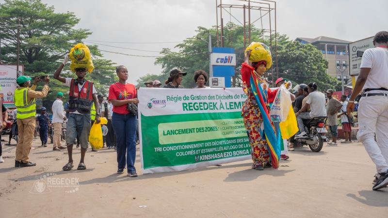 kinshasa gestion des déchets ménagers : la regedek intensifie son programme de zonage à lemba
