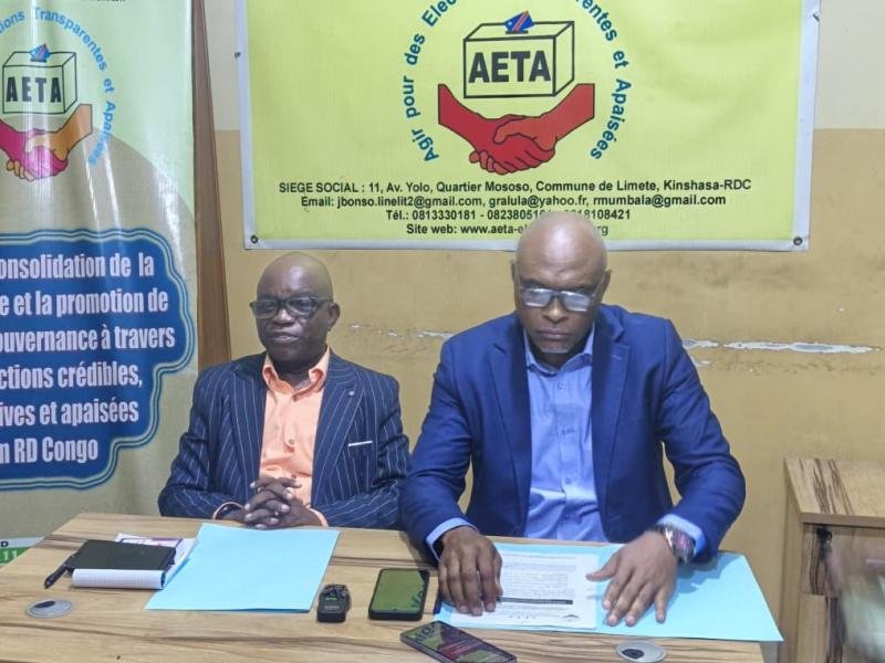 RDC : AETA appelle au maintien des élections dans les délais constitutionnels mais craint que l’exclusion des populations de l'Est consacre la balkanisation des territoires occupés rdc : aeta appelle au maintien des élections dans les délais constitutionnels mais craint que l’exclusion des populations de l'est consacre la balkanisation des territoires occupés