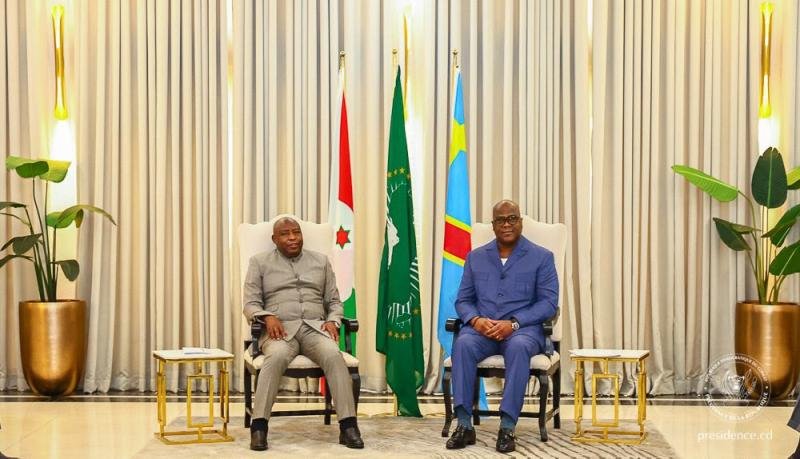 À Kinshasa, Évariste Ndayishimiye appelle à l’unité et au dialogue face à "l’ennemi commun" et aux défis sécuritaires À kinshasa, Évariste ndayishimiye appelle à l’unité et au dialogue face à "l’ennemi commun" et aux défis sécuritaires