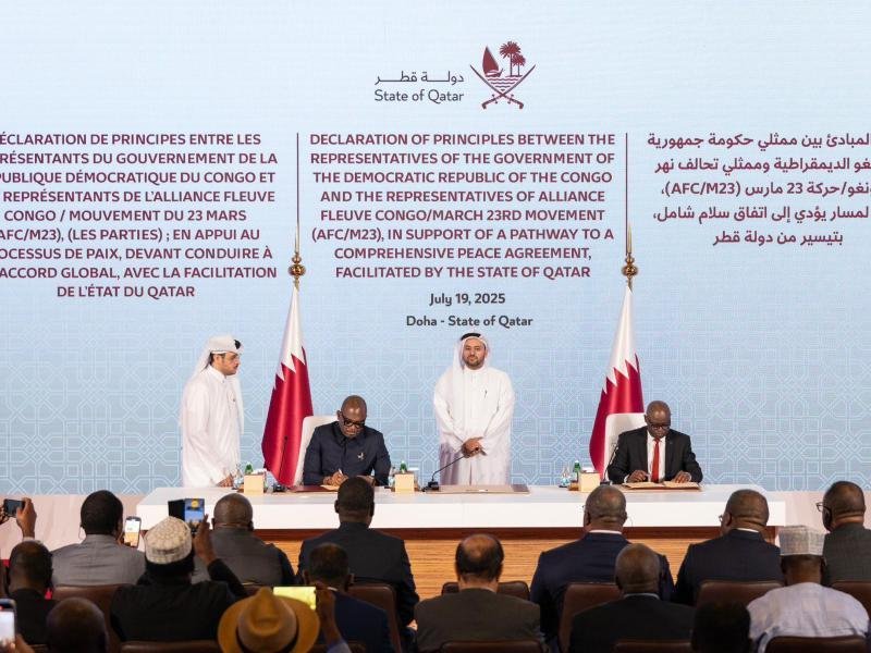 washington et doha : « ces processus sont indispensables et doivent être poursuivis » affirme tshisekedi qui place la cohésion intérieure au cœur de la souveraineté nationale