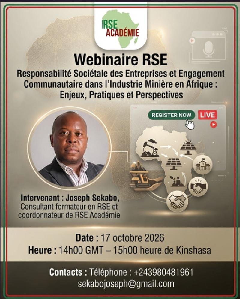 webinaire rse : repenser l’engagement communautaire au cœur de l’industrie minière africaine